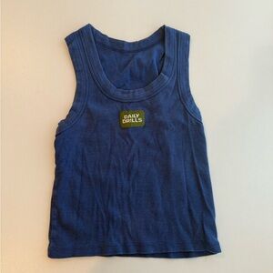Daily drills tank top in cobalt